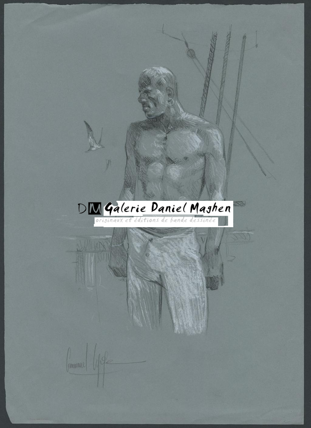 Illustration originale - Emmanuel Lepage - Encre de Chine et aquarelle sur papier - 4659