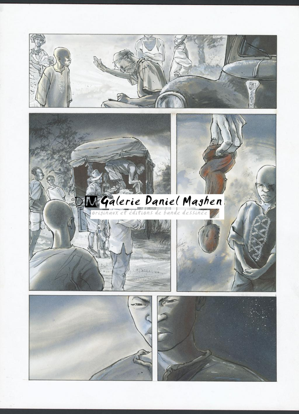 Planche originale
avec calque
n° 2 - Christian Lax - Encre de Chine et lavis sur papier - 4875