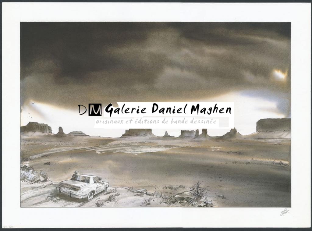 Double planche originale n°126 et 127 - Christian Lax - Encre de Chine et lavis sur papier - 4763