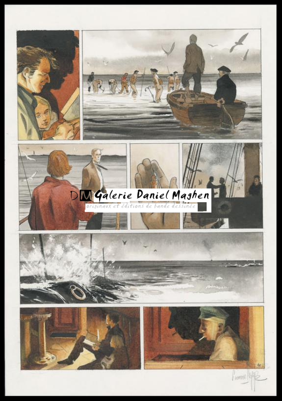 Planche originale n°60 - Emmanuel Lepage - Encre de Chine et aquarelle sur papier - 4649