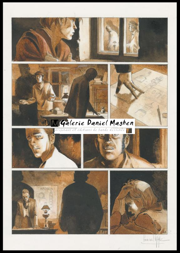 Planche originale n°62 - Emmanuel Lepage - Encre de Chine et aquarelle sur papier - 4652