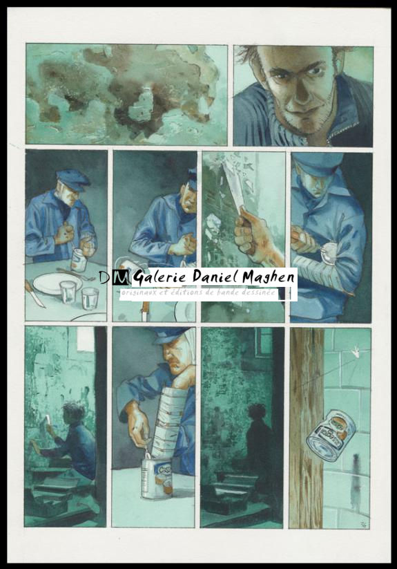 Planche originale n°36 - Emmanuel Lepage - Encre de Chine et aquarelle sur papier - 4654