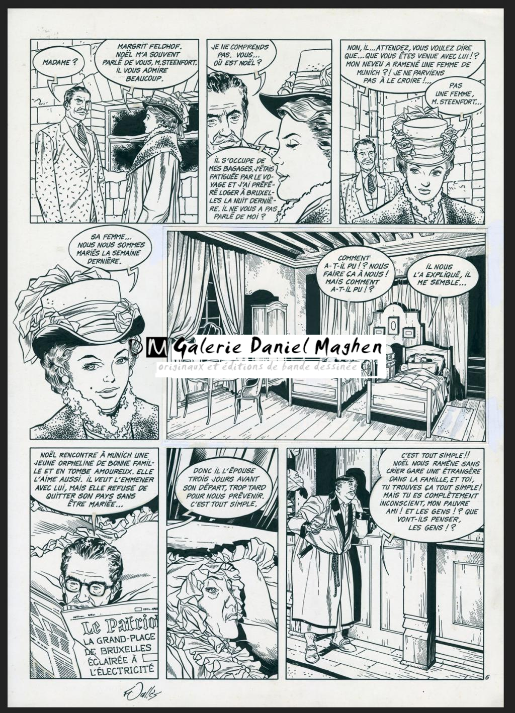 Planche originale n°6 - Francis Vallès - Encre de Chine sur papier - 4379