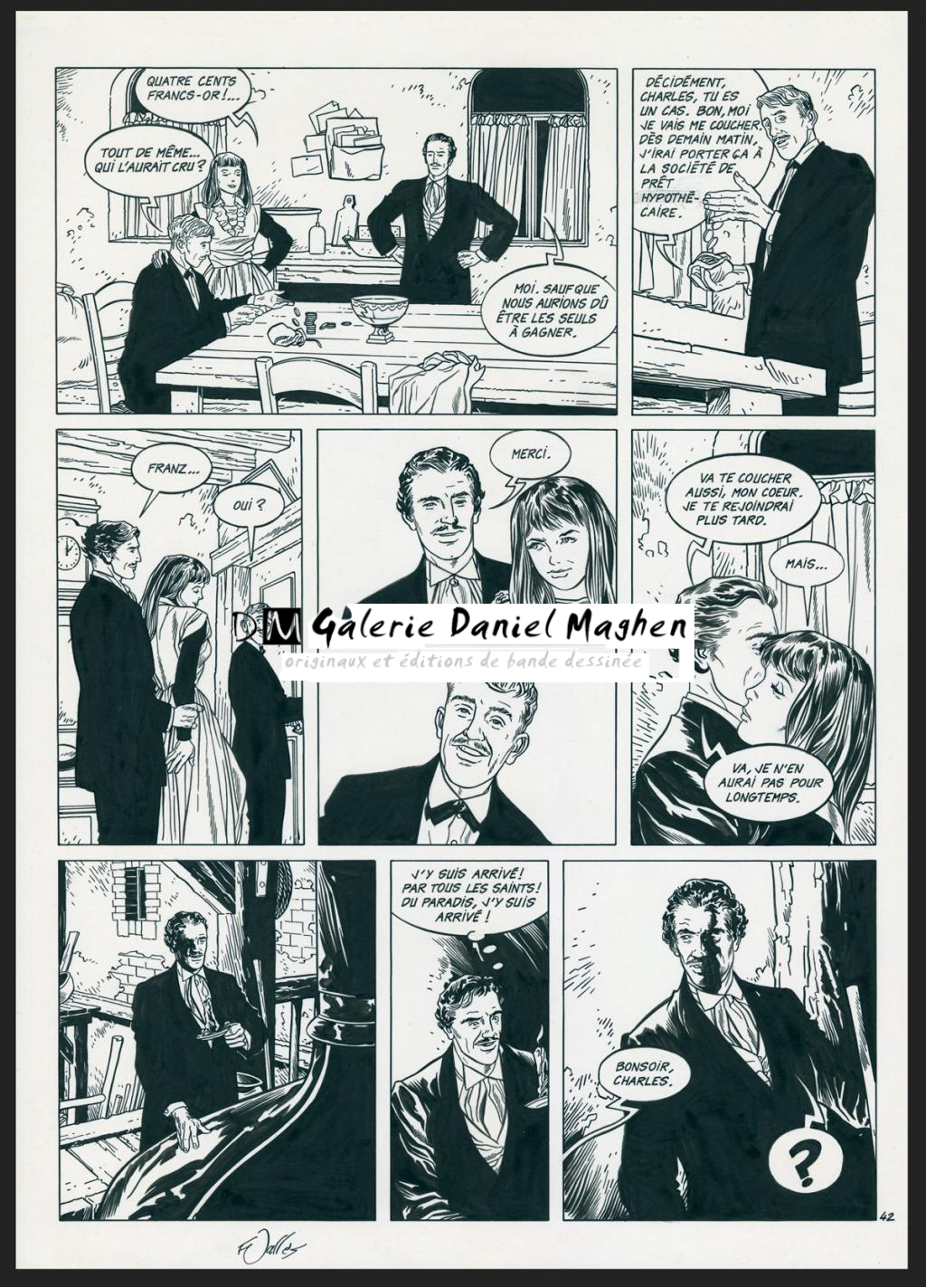 Planche originale n°42 - Francis Vallès - Encre de Chine sur papier - 4381