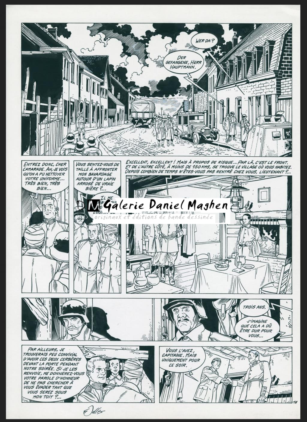 Planche originale n°16 - Francis Vallès - Encre de Chine sur papier - 4382