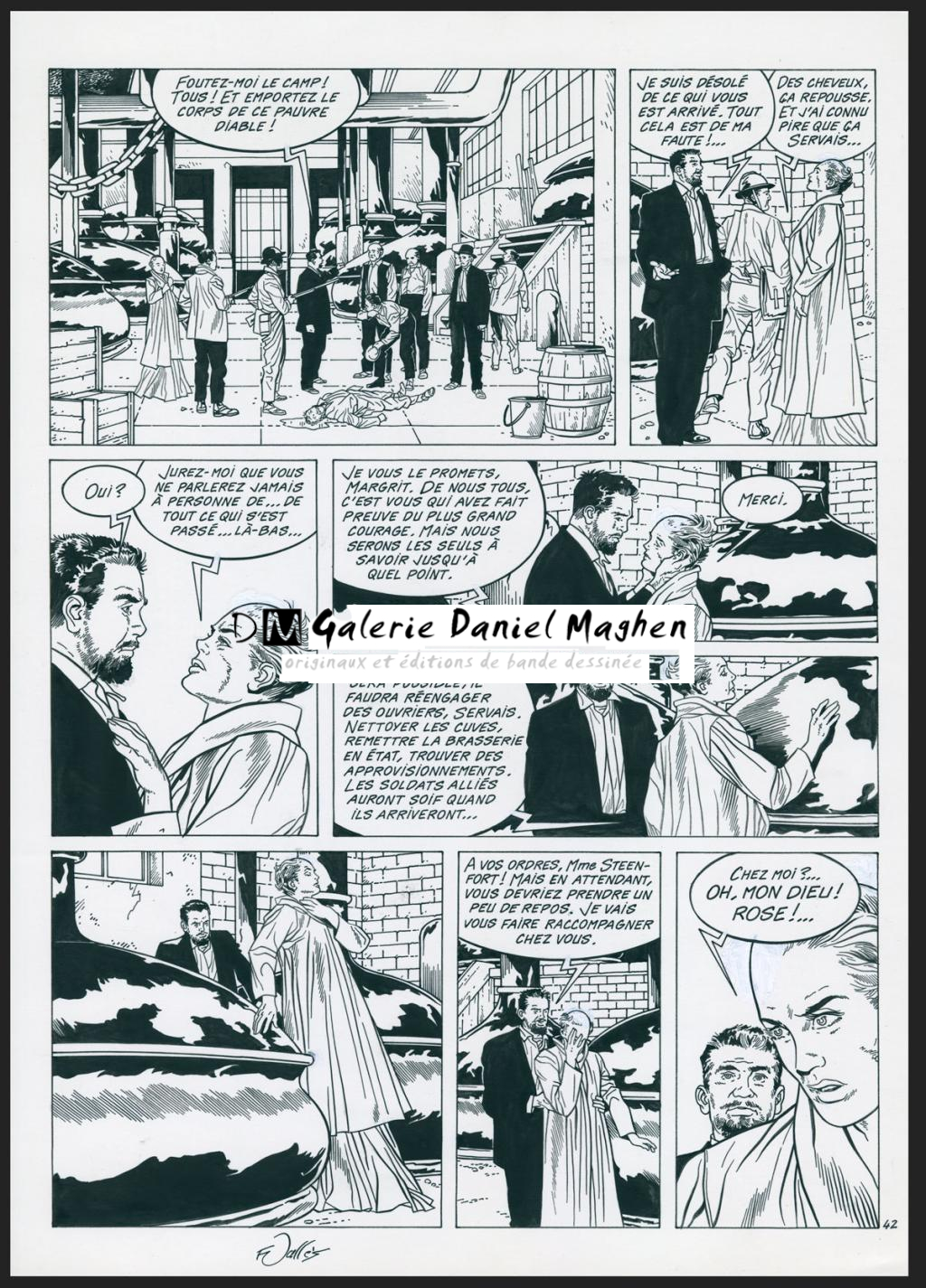 Planche originale n°42 - Francis Vallès - Encre de Chine sur papier - 4383