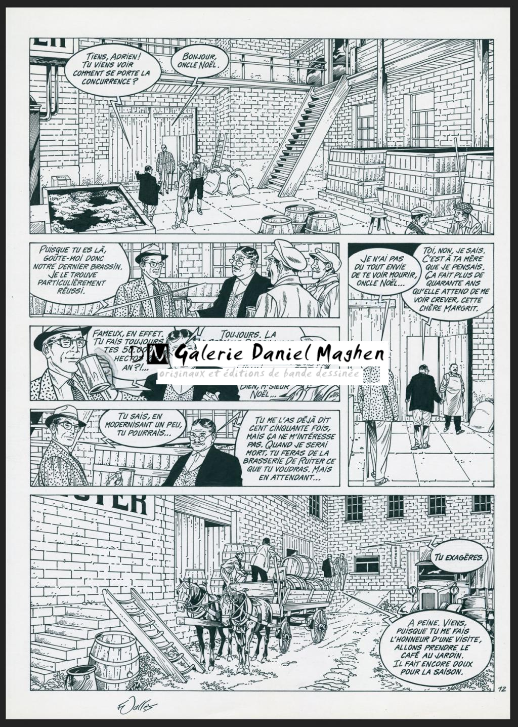 Planche originale n°12 - Francis Vallès - Encre de Chine sur papier - 4384