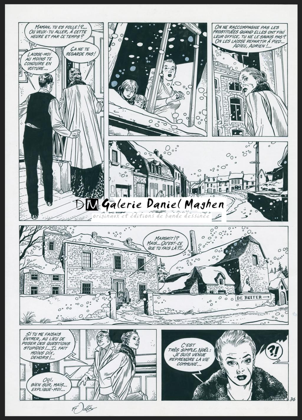 Planche originale n°35 - Francis Vallès - Encre de Chine sur papier - 4386