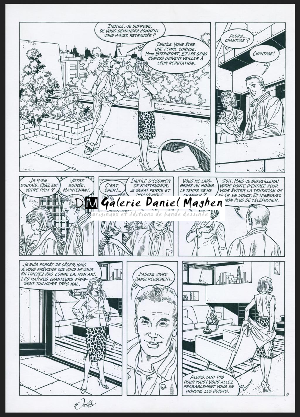 Planche originale n°9 - Francis Vallès - Encre de Chine sur papier - 4388