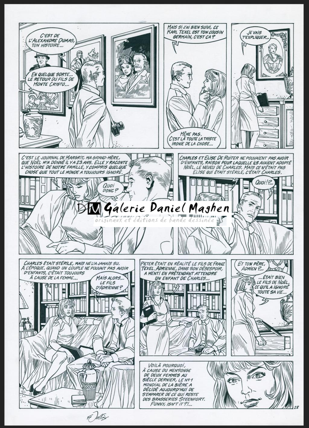 Planche originale n°28 - Francis Vallès - Encre de Chine sur papier - 4391