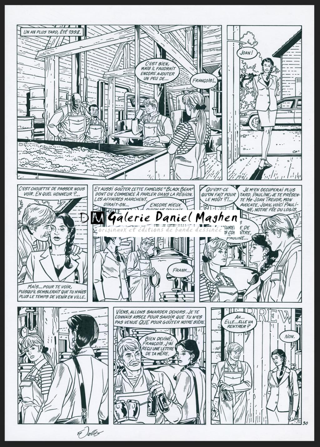 Planche originale n°30 - Francis Vallès - Encre de Chine sur papier - 4392