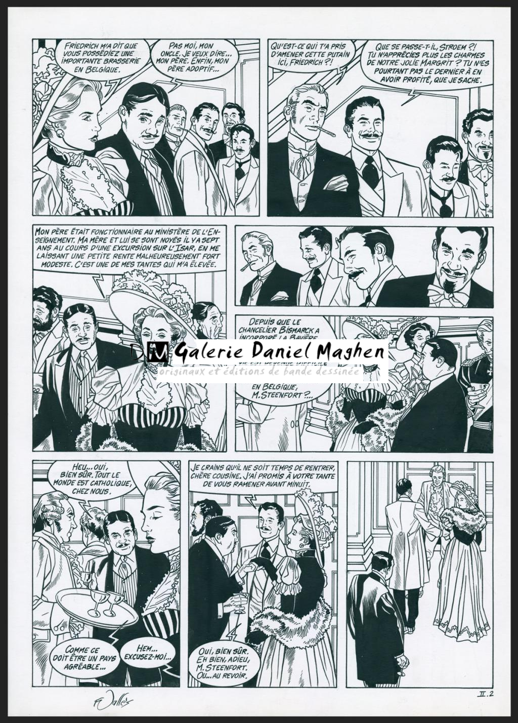 Planche originale n°II. 2 - Francis Vallès - Encre de Chine sur papier - 4394