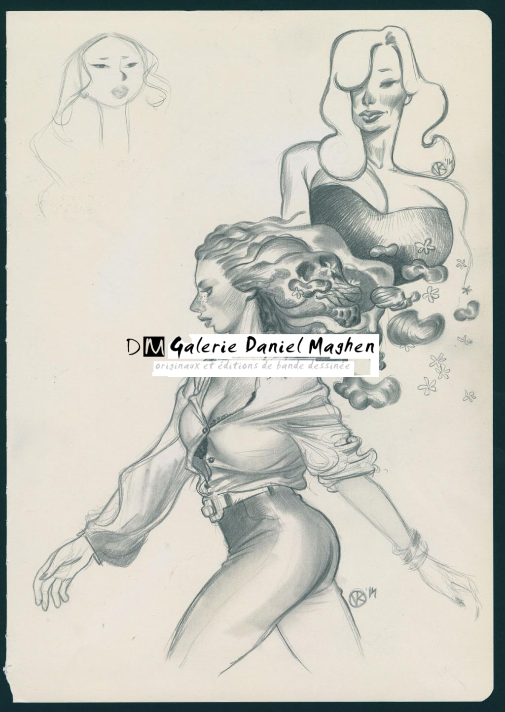 Illustration originale - Viktor Kalvachev - Mine de plomb sur papier - 4595