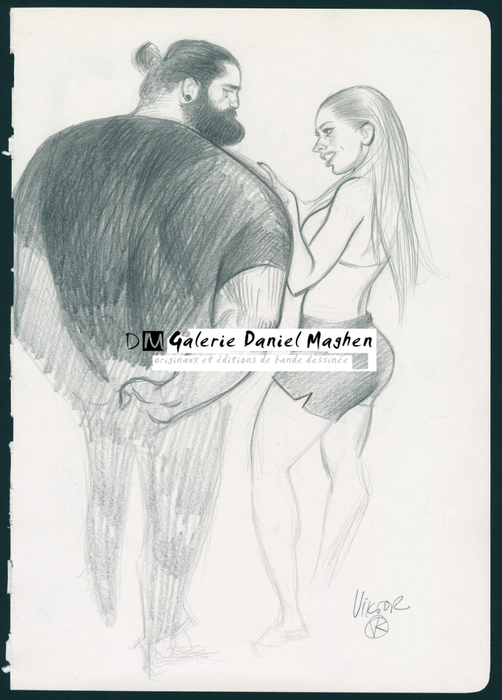 Illustration originale - Viktor Kalvachev - Mine de plomb sur papier - 5122