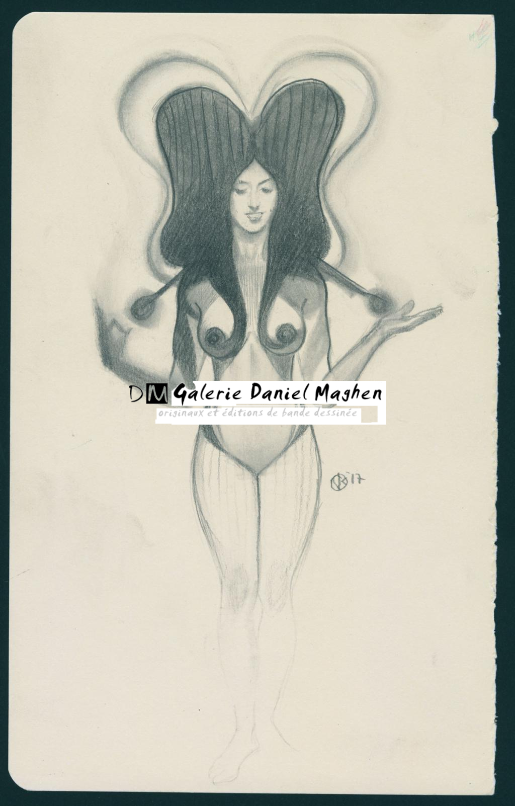 Illustration originale - Viktor Kalvachev - Mine de plomb sur papier - 6063