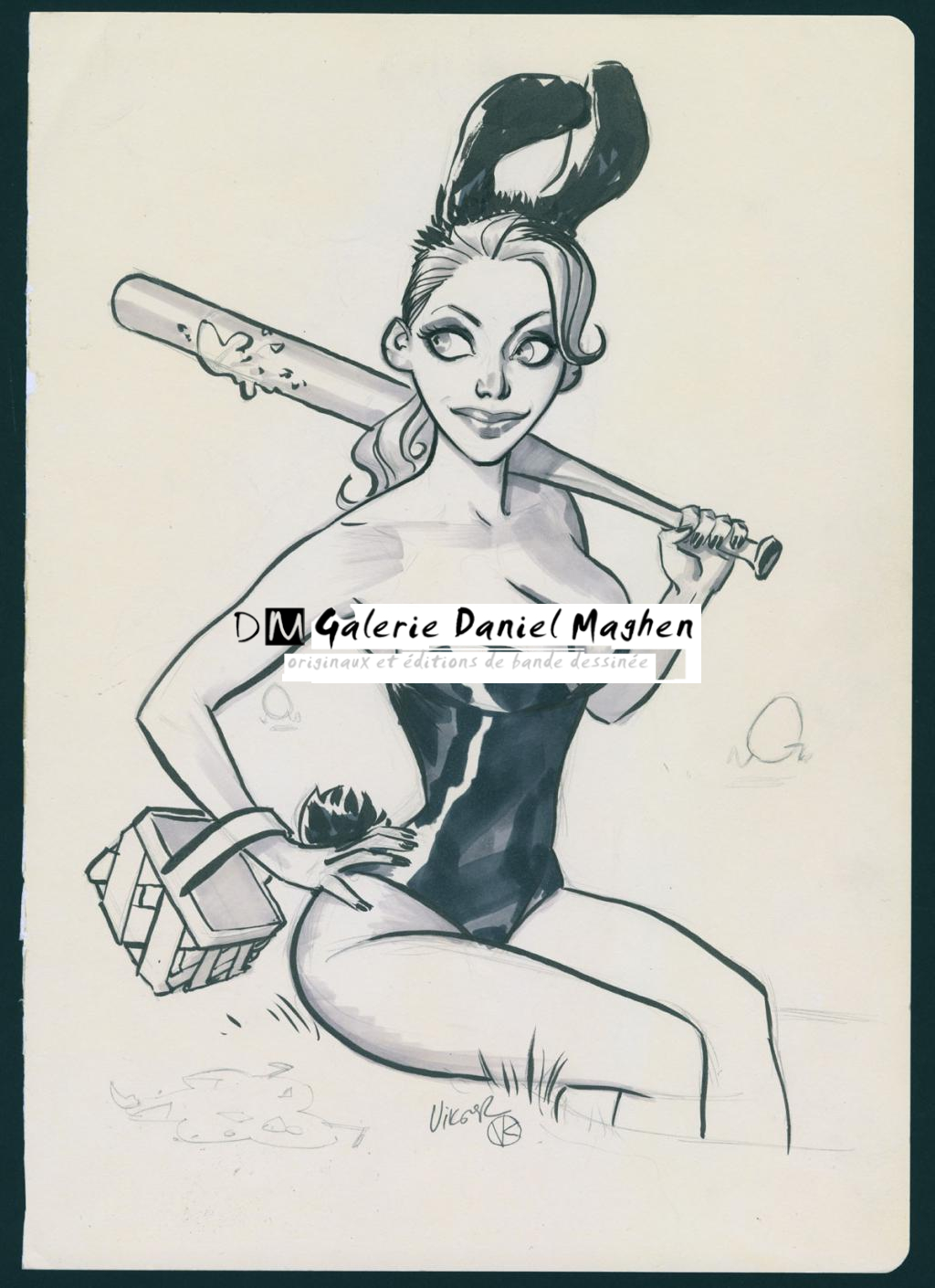 Illustration originale - Viktor Kalvachev - Mine de plomb et feutre - 6062