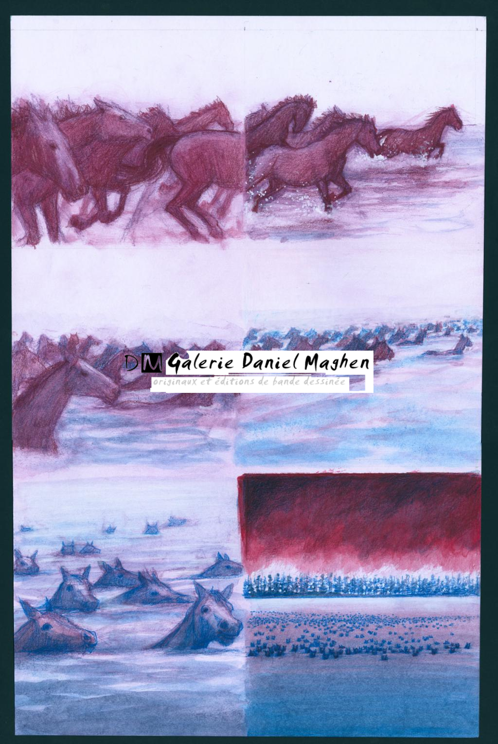 Planche originale
N° 93 - Gaetan Nocq - Acrylique et crayons de couleur - 4590