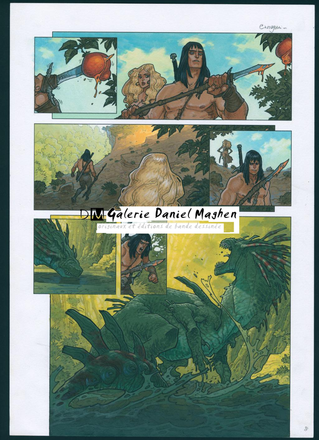 Planche originale n°8 - Didier Cassegrain - Technique mixte - 6435