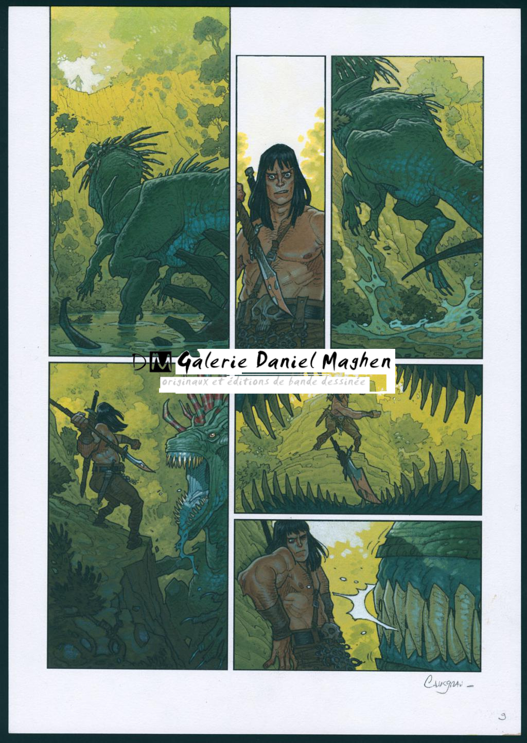 Planche originale n°9 - Didier Cassegrain - Technique mixte - 4570