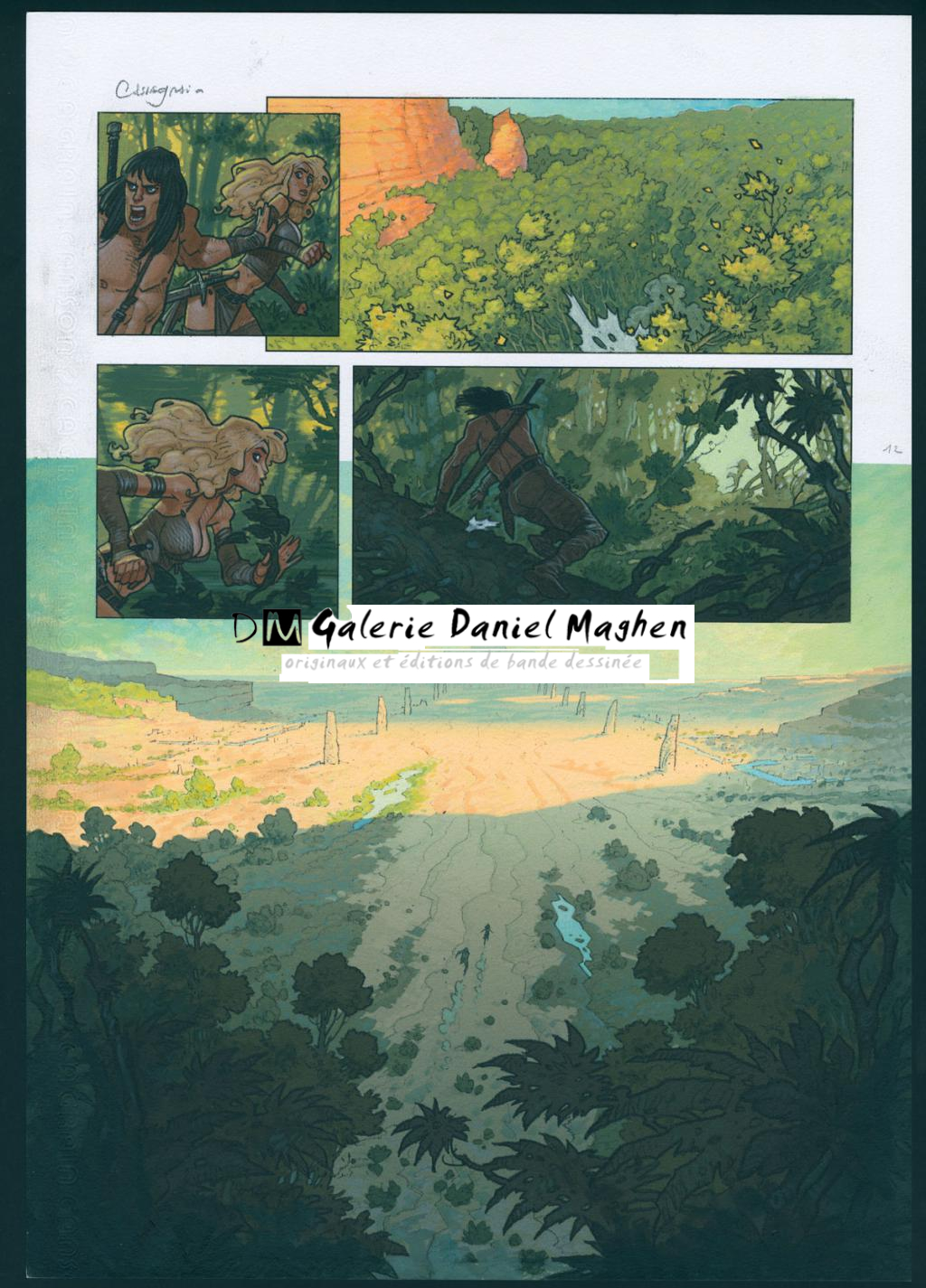 Planche originale n°12 - Didier Cassegrain - Technique mixte - 4567