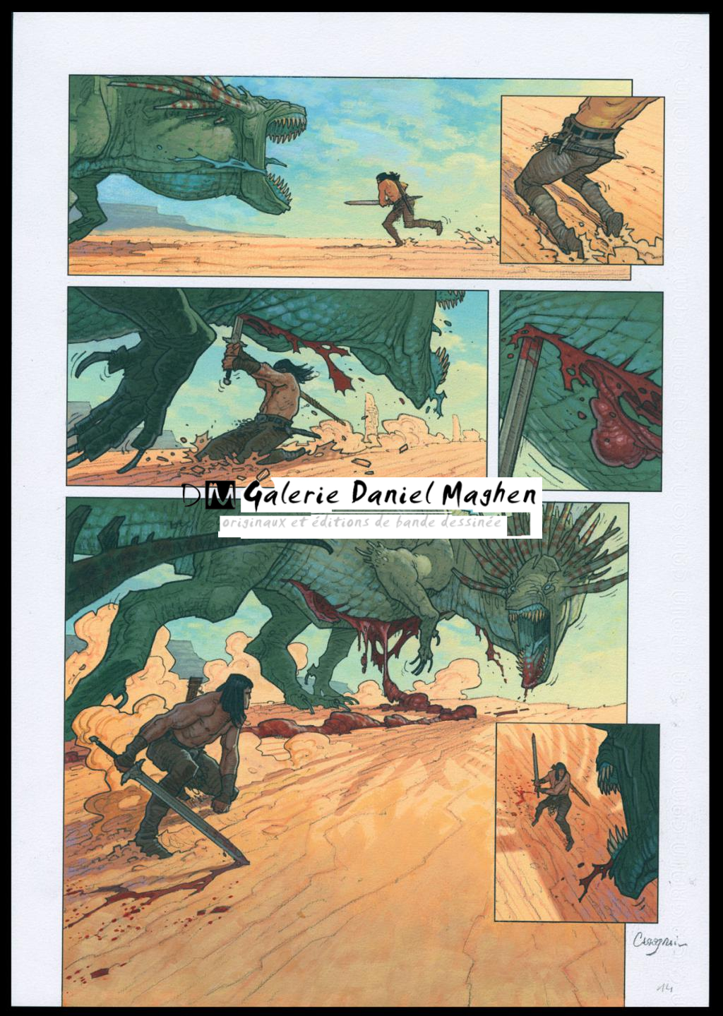 Planche originale n°14 - Didier Cassegrain - Technique mixte - 4566