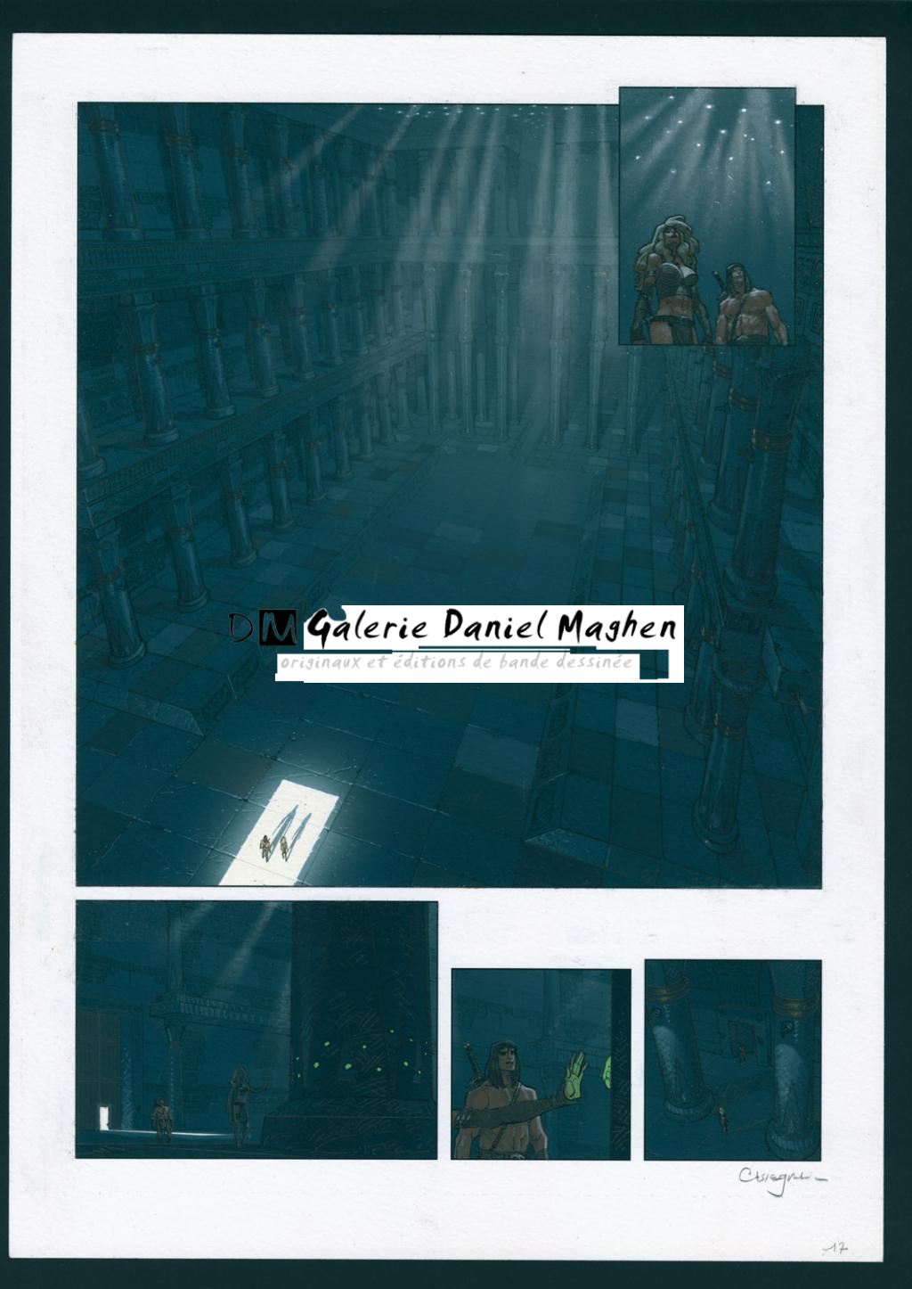Planche originale n°17 - Didier Cassegrain - Technique mixte - 5633