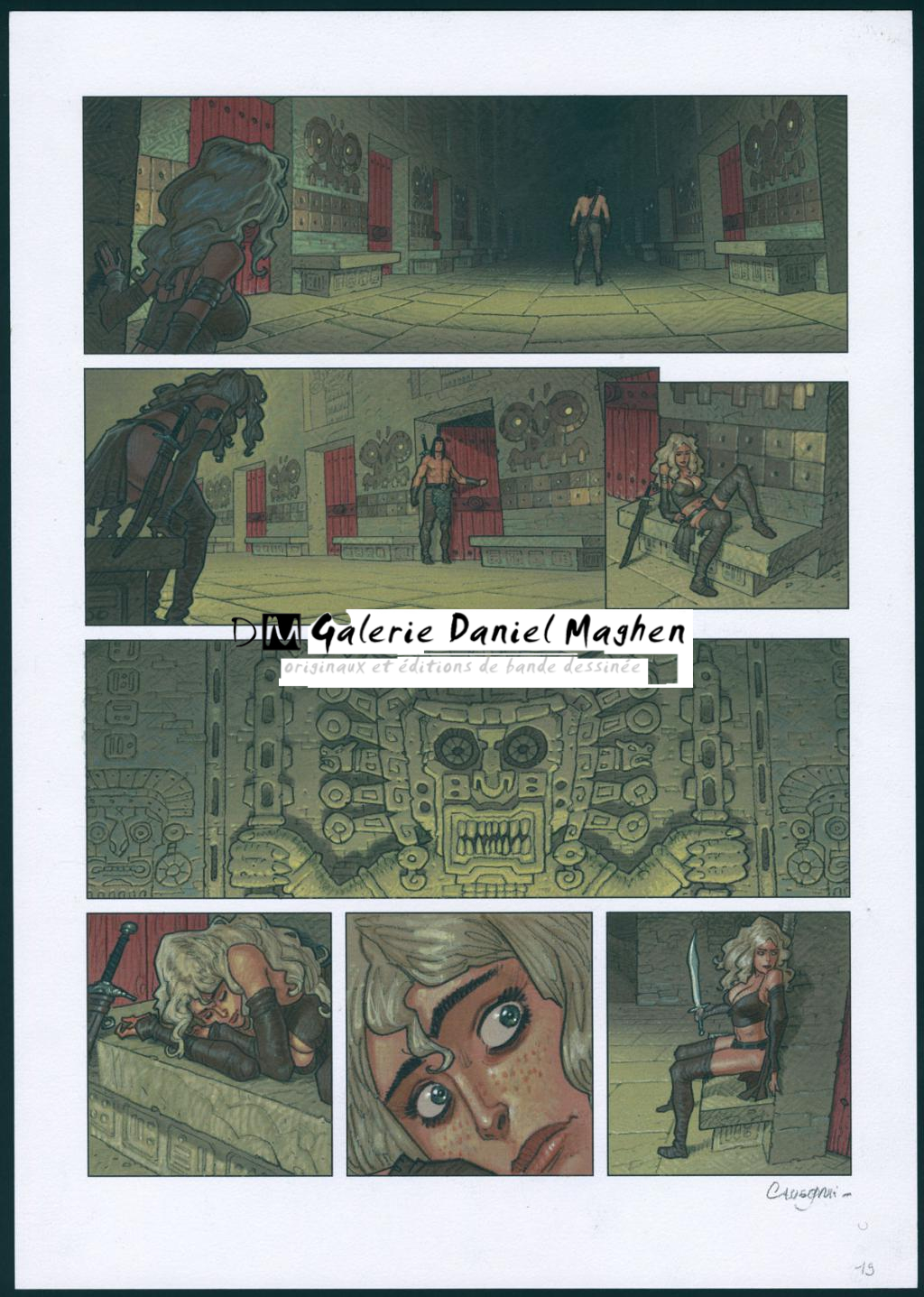 Planche originale n°19 - Didier Cassegrain - Technique mixte - 4565