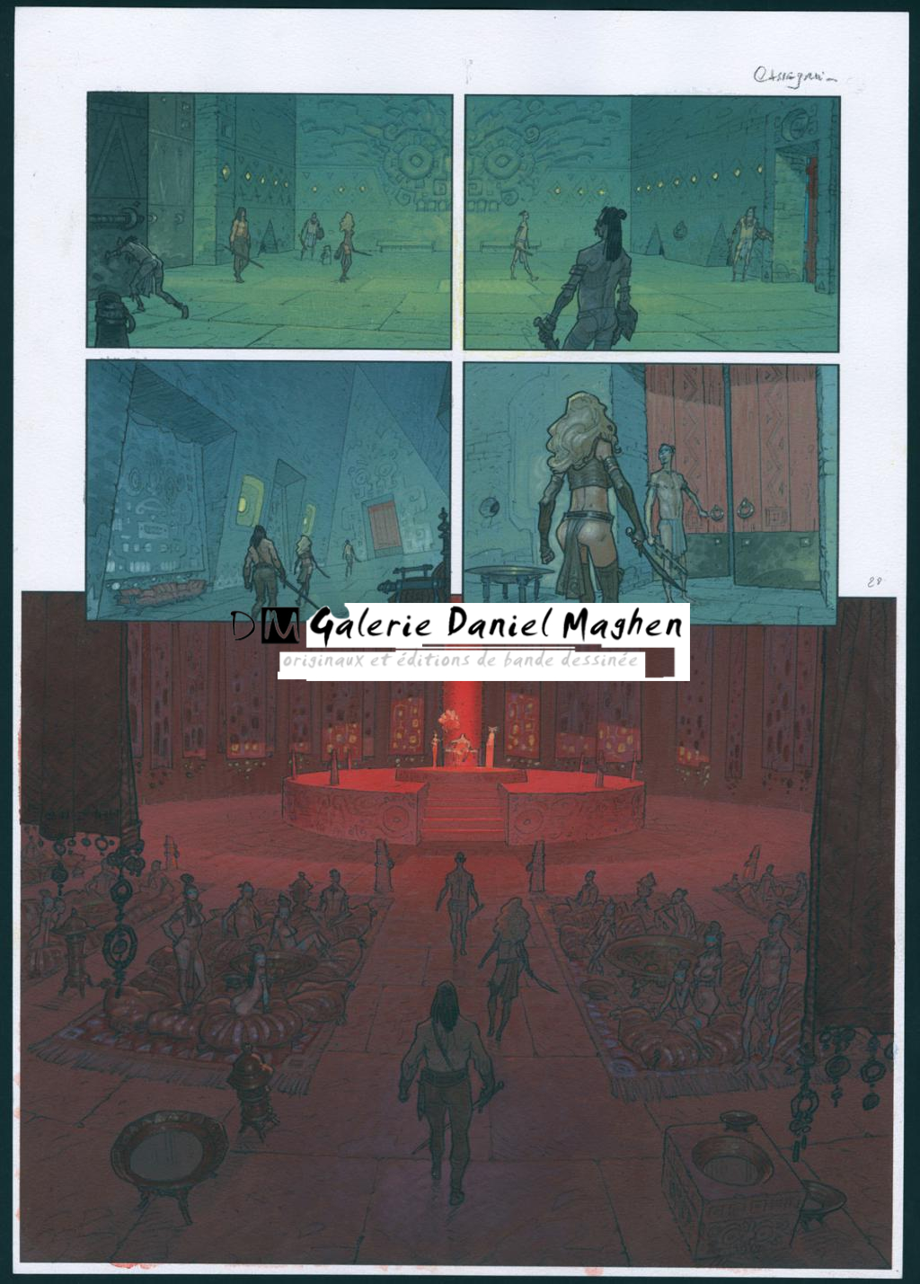 Planche originale n°28 - Didier Cassegrain - Technique mixte - 4563