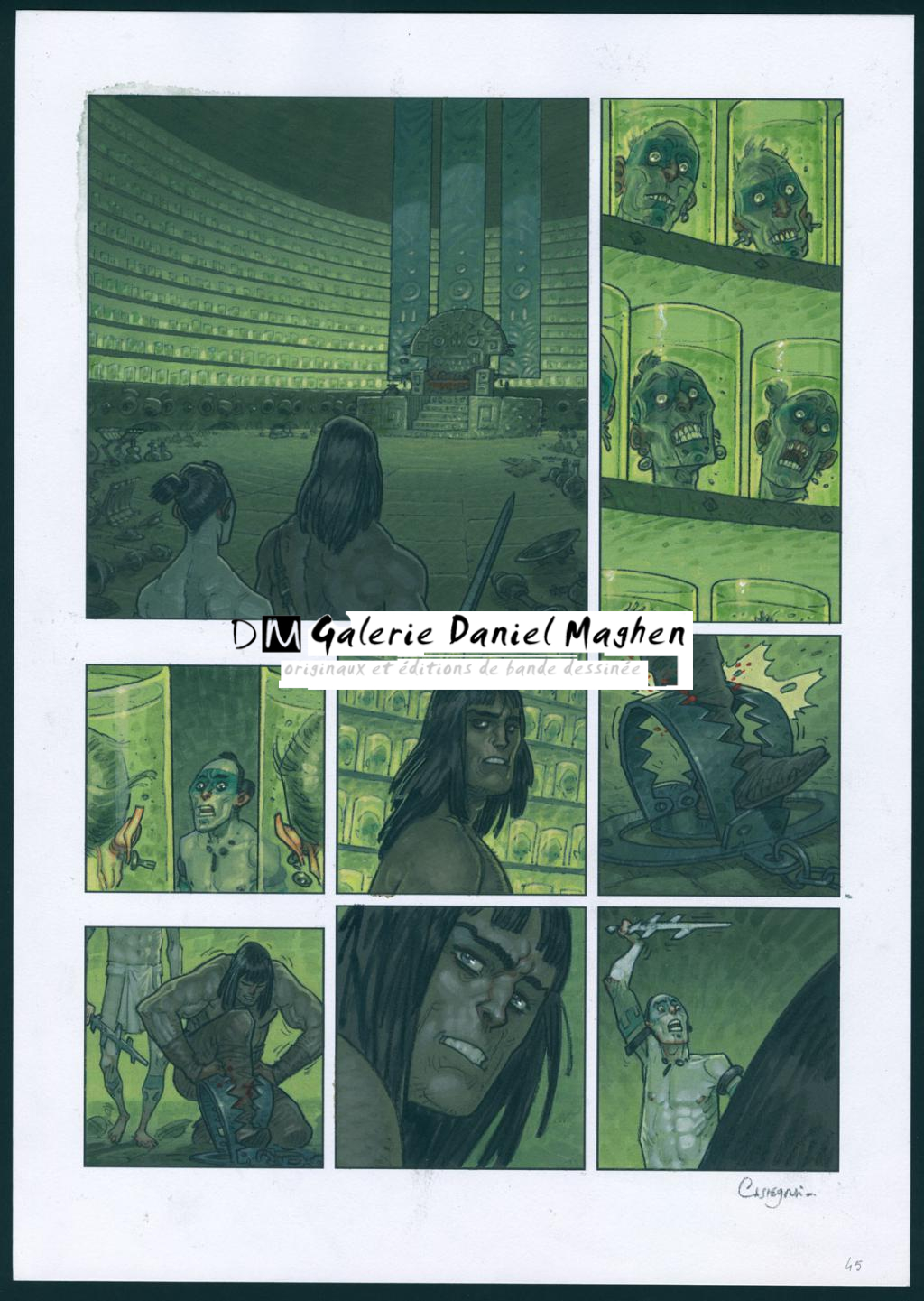 Planche originale n°45 - Didier Cassegrain - Technique mixte - 4561