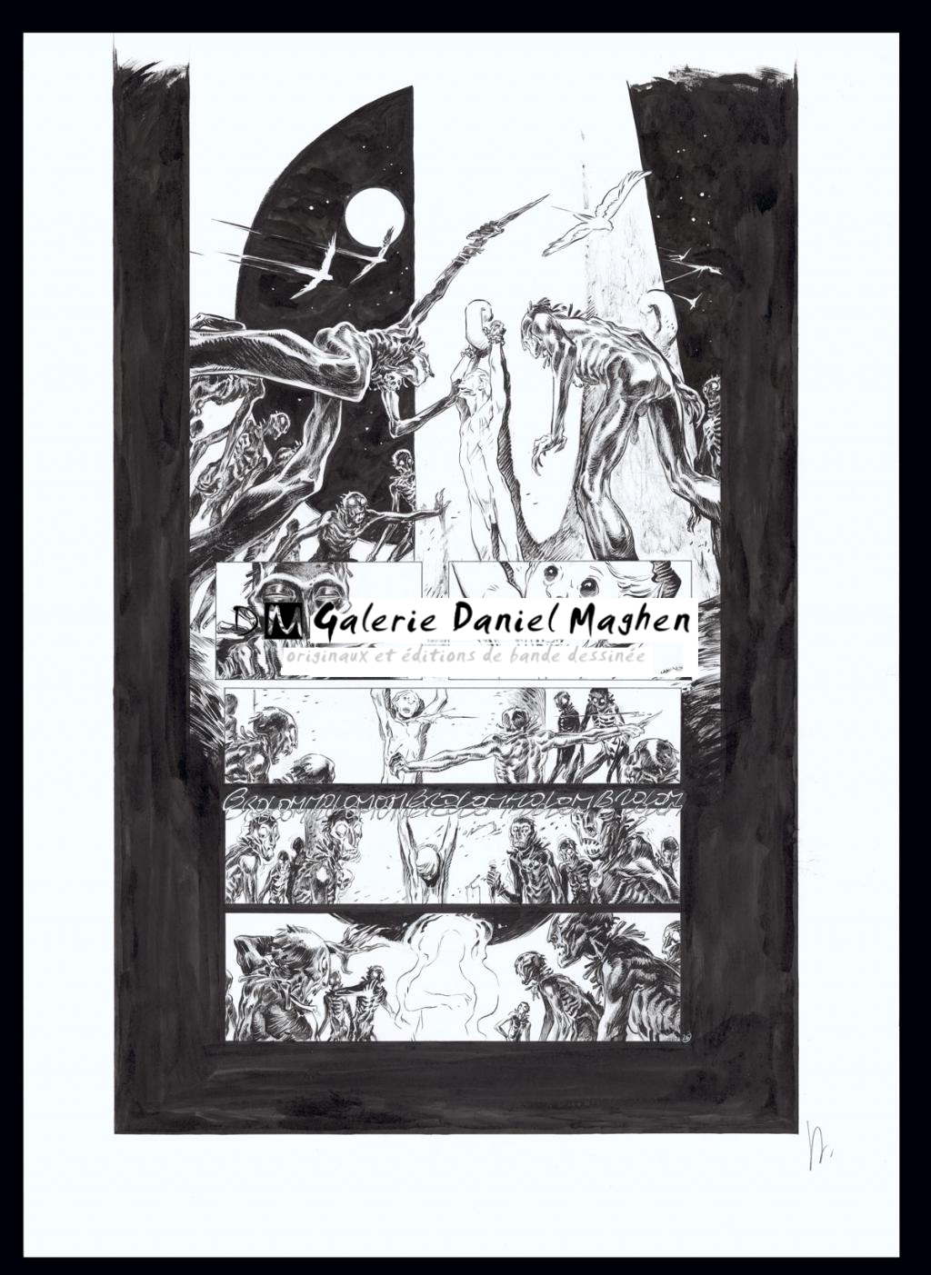 Planche originale n°26 - Virginie Augustin - Encre de Chine sur papier - 4556