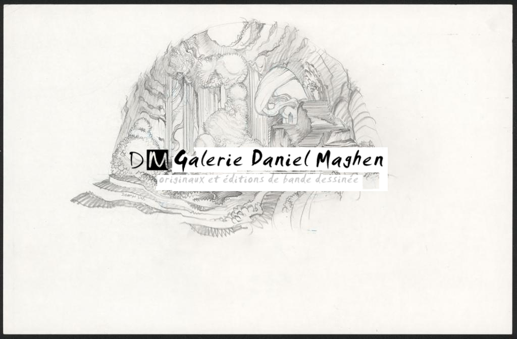 Concept art - Sylvain Despretz - Technique mixte sur papier - 5100