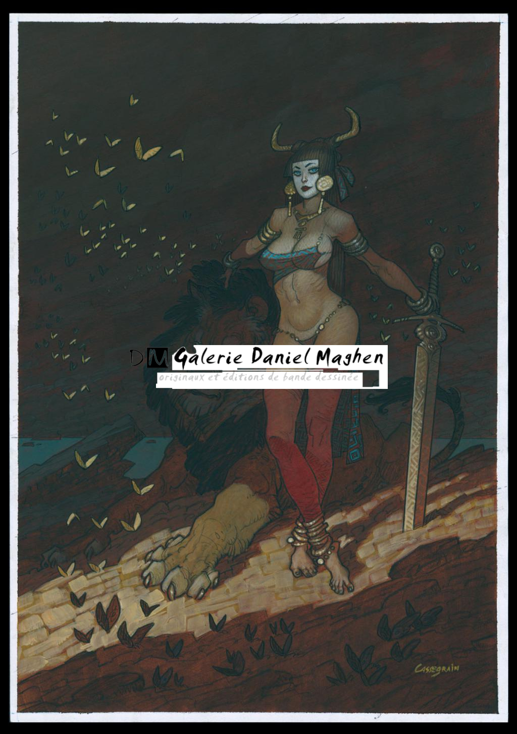 Illustration originale - Didier Cassegrain - Technique mixte - 5640