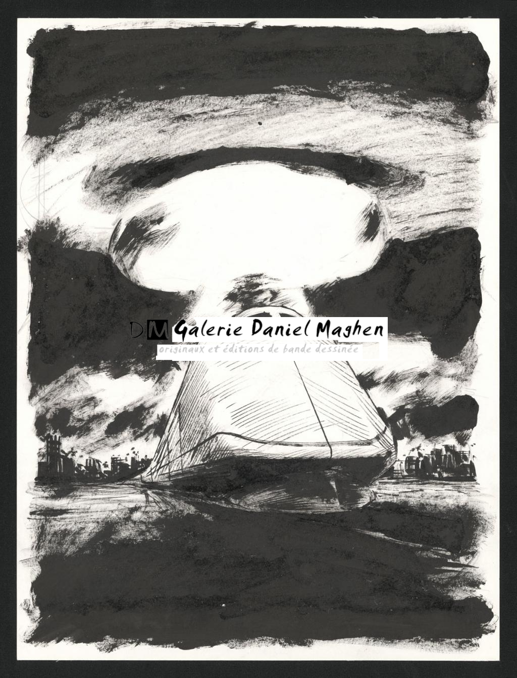 Couverture originale - Jean-Marc Rochette - Encre de Chine sur papier - 5642