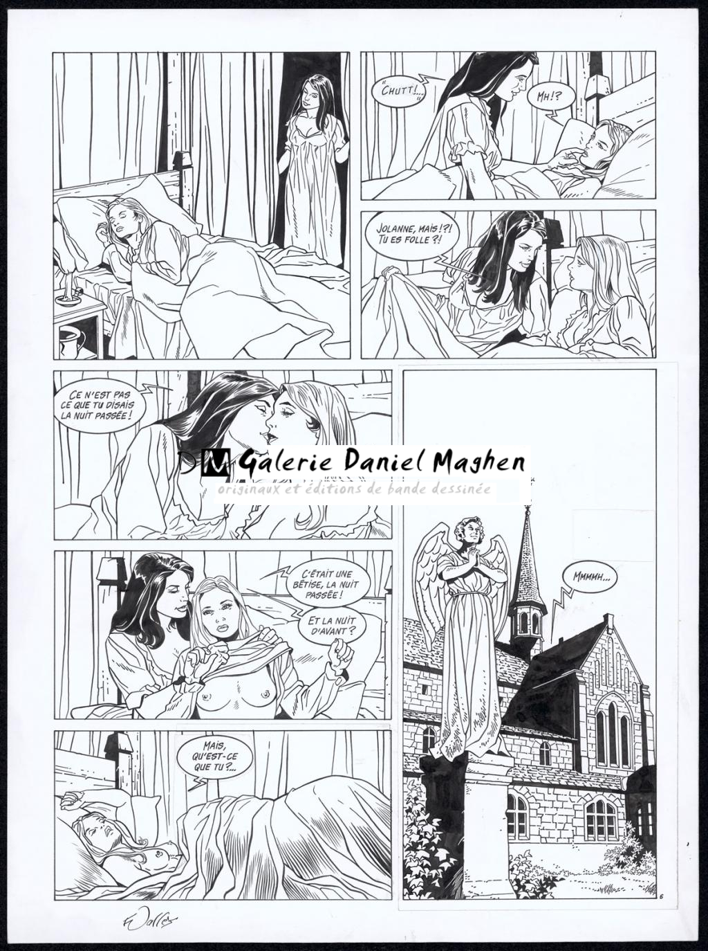 Planche originale n°6 - Francis Vallès - Encre de Chine sur papier - 4376