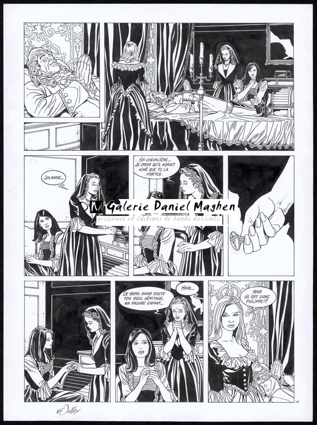 Planche originale n°12 - Francis Vallès - Encre de Chine sur papier - 4374