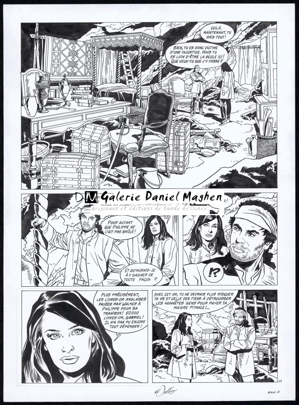 Planche originale n°25 - Francis Vallès - Encre de Chine sur papier - 4371