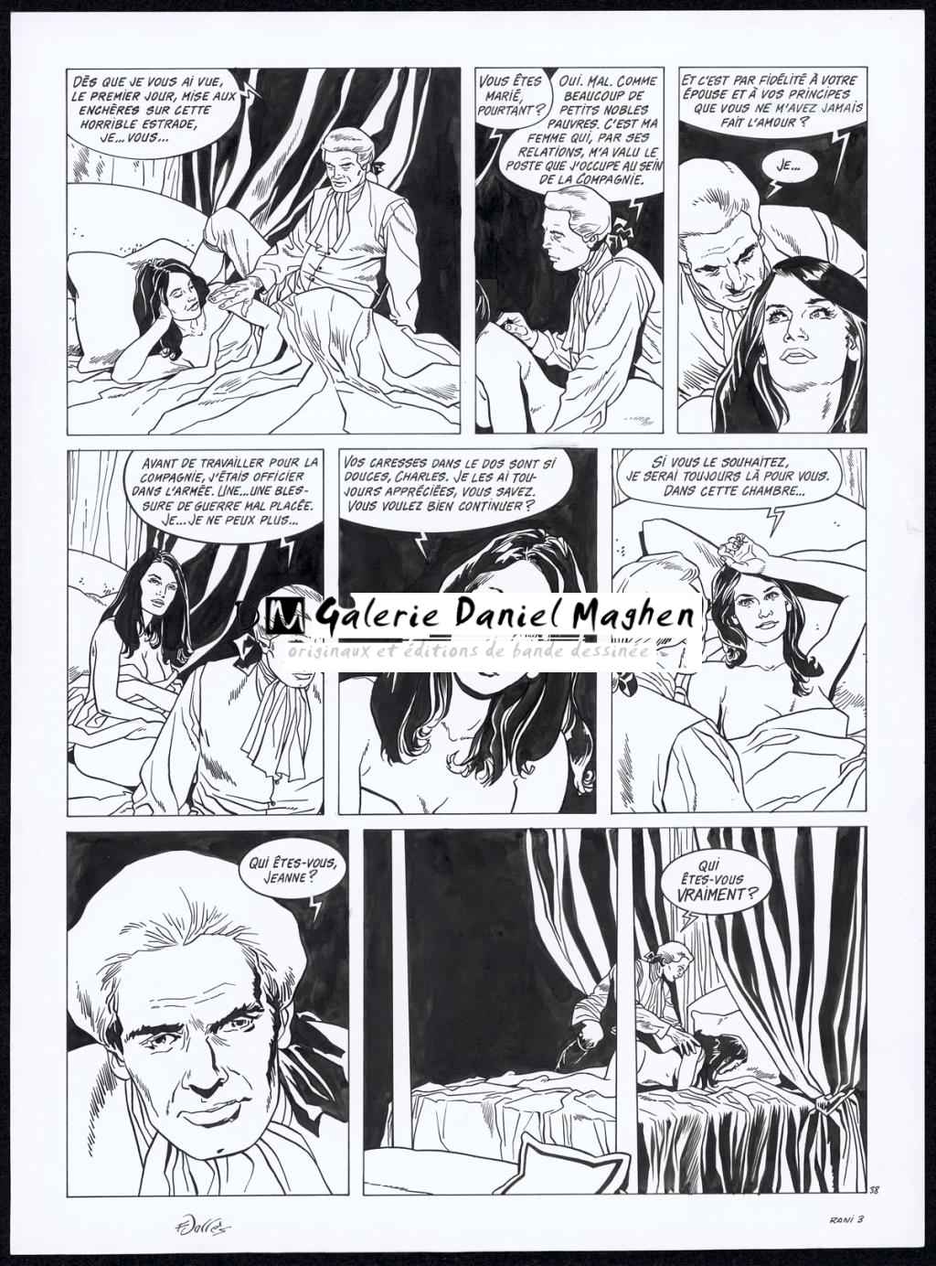 Planche originale n°38 - Francis Vallès - Encre de Chine sur papier - 4368