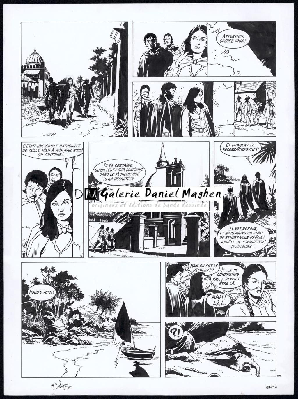 Planche originale n°40 - Francis Vallès - Encre de Chine sur papier - 4365