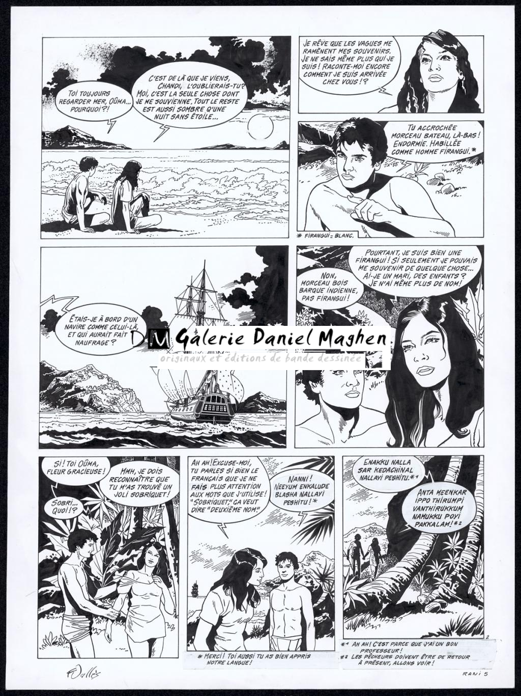 Planche originale n°2 - Francis Vallès - Encre de Chine sur papier - 4363