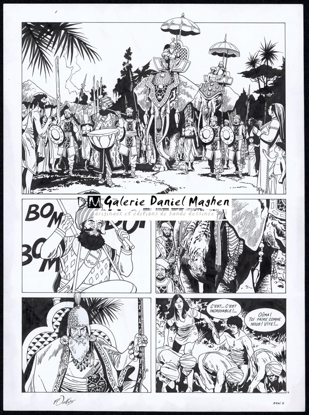 Planche originale n°4 - Francis Vallès - Encre de Chine sur papier - 4362