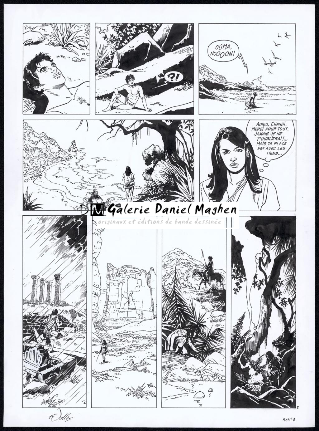 Planche originale n°8 - Francis Vallès - Encre de Chine sur papier - 4361