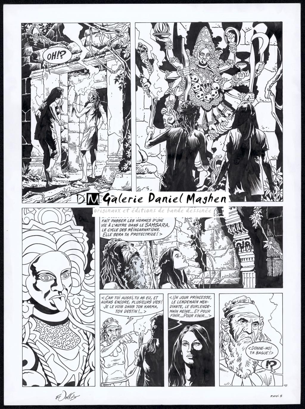 Planche originale n°10 - Francis Vallès - Encre de Chine sur papier - 4360