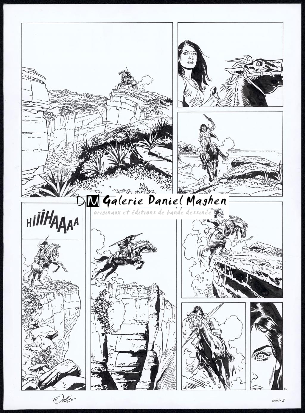 Planche originale n°14 - Francis Vallès - Encre de Chine sur papier - 4359