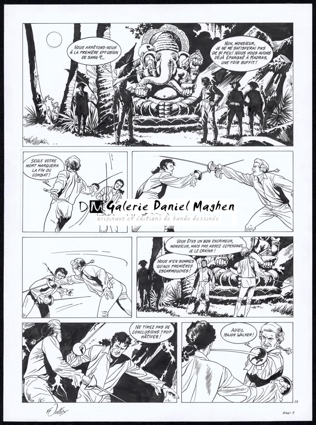 Planche originale n°28 - Francis Vallès - Encre de Chine sur papier - 4358