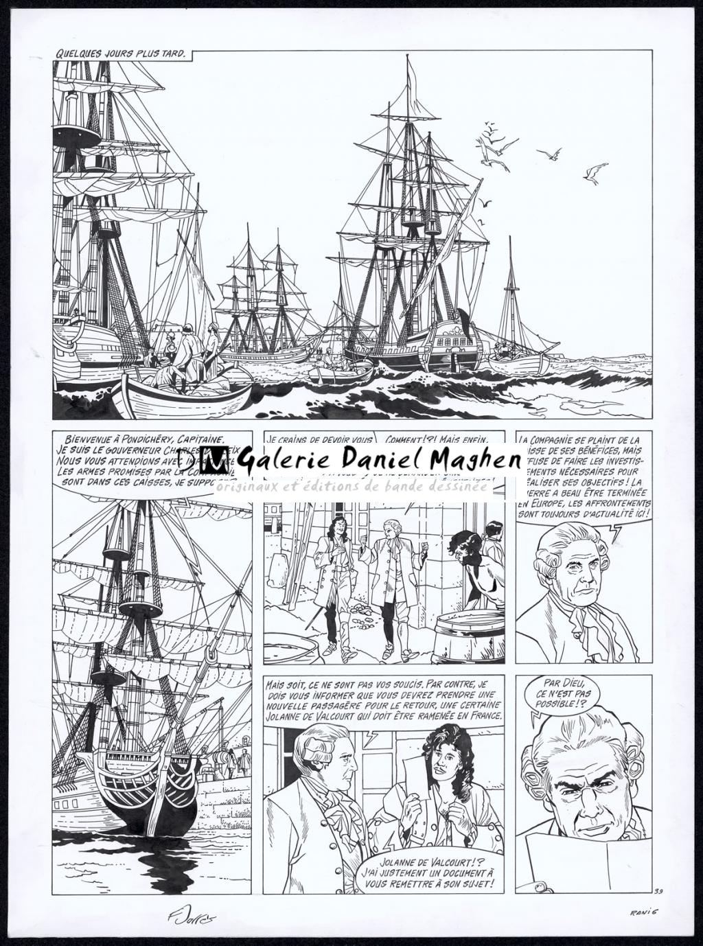 Planche originale n°39 - Francis Vallès - Encre de Chine sur papier - 5592