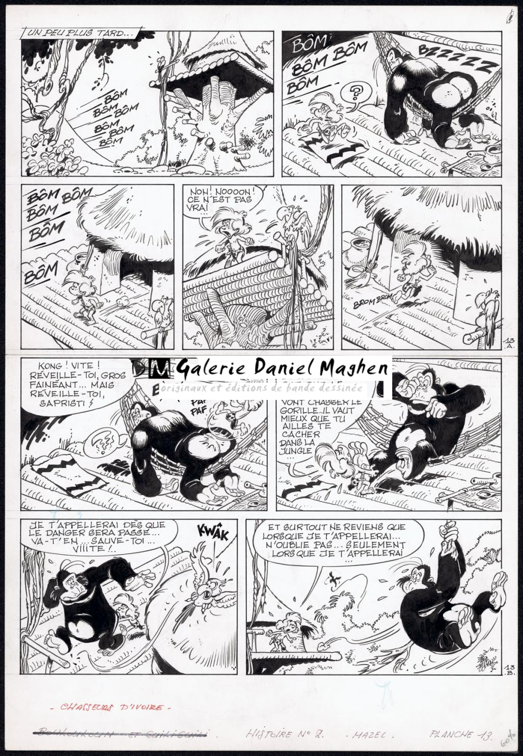 Planche originale n°13 - Mazel - Encre de Chine sur papier - 4506