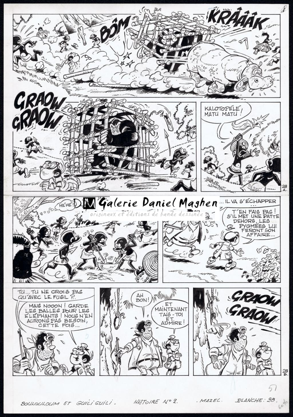 planche originale n°28 - Mazel - Encre de Chine sur papier - 4505