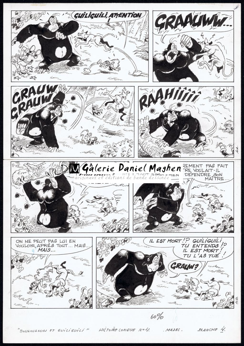 Planche originale n°4 - Mazel - Encre de Chine sur papier - 4502