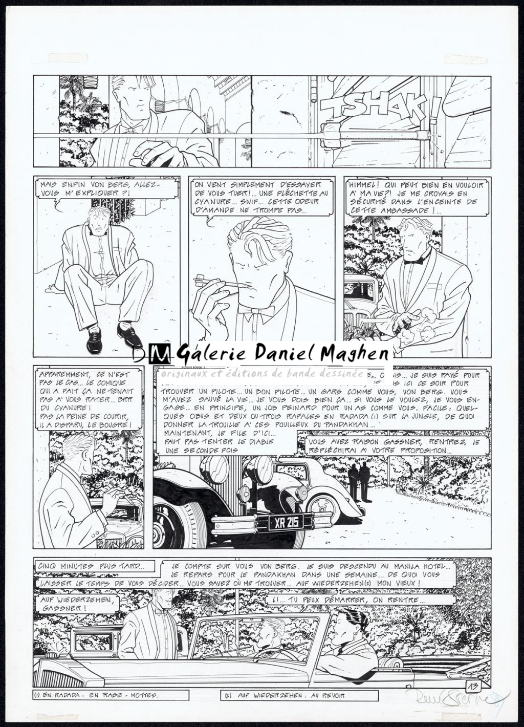 Planche originale N°13 - René Sterne - Encre de Chine sur papier - 4923