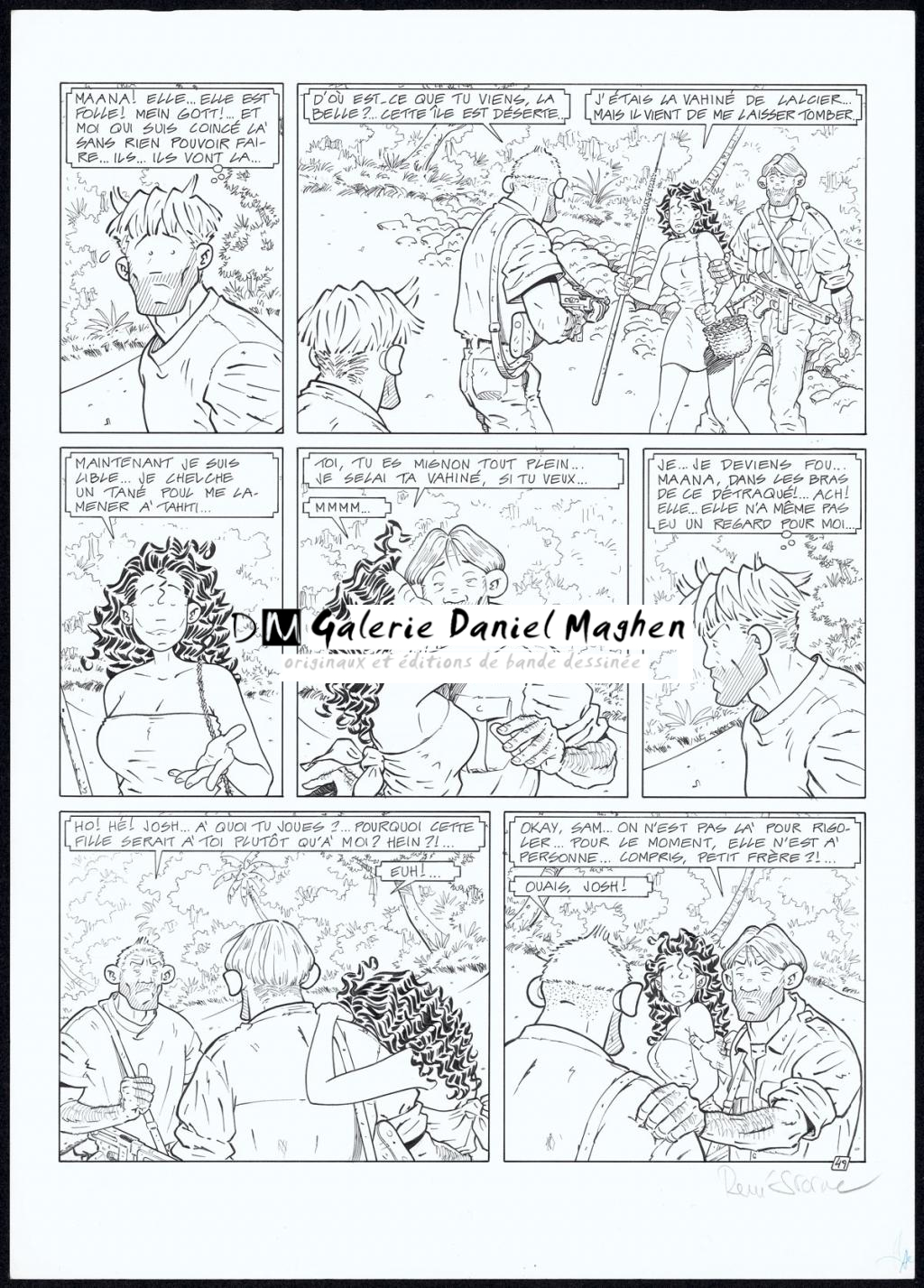 Planche originale N°49 - René Sterne - Encre de Chine sur papier - 4608